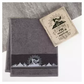 Полотенце махровое «Мировое господство» 30х70 см