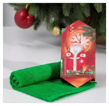 Полотенце махровое "Новый Год" 30х30 см