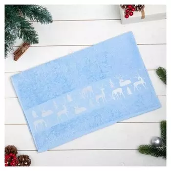 Полотенце махровое "Олени" 50х90 см, 100% хлопок, 360гр/м2 4390021