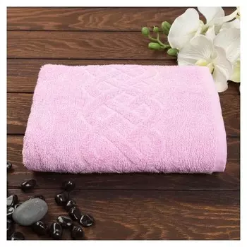 Полотенце махровое «Plait» цвет розовый, 30х70