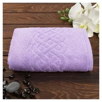 Полотенце махровое «Plait», цвет сирень, 30х70 см