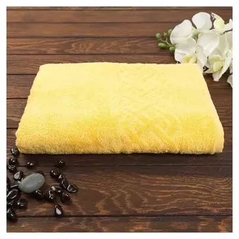Полотенце махровое «Plait» цвет жёлтый, 30х70