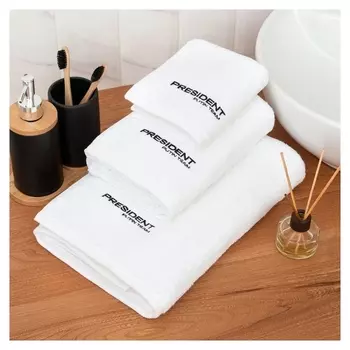 Полотенце махровое Putin Team 30*60 см, цв. белый, 100% хлопок, 420 г/м2