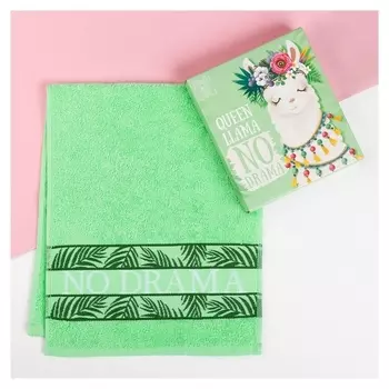 Полотенце махровое "Queen Llama" 30х70 см 100% хлопок, 370гр/м2