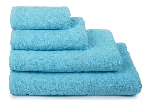 Полотенце махровое «Радуга» 50х90 см, цвет бирюза, 305г/м2