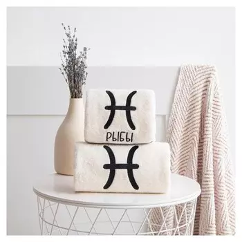 Полотенце махровое "Рыбы" 70х130 см