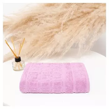 Полотенце махровое Space, размер 50х90 см, цвет сиреневый, 320г/м, 100% хлопок