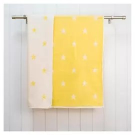 Полотенце махровое Stars 48х70, цвет жёлтый