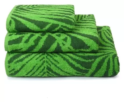 Полотенце махровое Tropical Color, 100х150 см, цвет зелёный