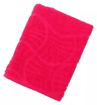 Полотенце махровое "Волна", размер 50х90 см, 300 гр/м2, цвет малина
