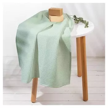 Полотенце "Мятный" 70х150 см, 100% хлопок, ваф. полотно, 160 гр/м2