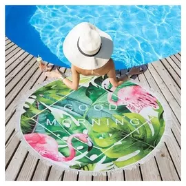 Полотенце пляжное этель «Доброе утро», D 150см