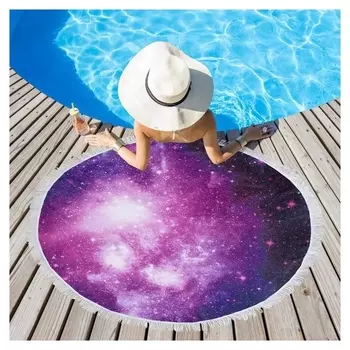 Полотенце пляжное этель «Космос», D 150см