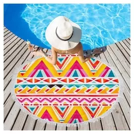 Полотенце пляжное этель «Краски лета», D 150см