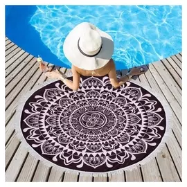 Полотенце пляжное этель «Мандалы», D 150см