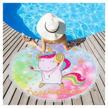 Полотенце пляжное этель «Танцы», D 150см