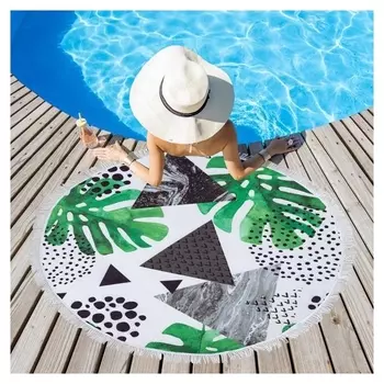 Полотенце пляжное этель «Тропики», D 150см