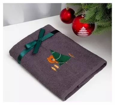 Полотенце подарочное этель "Елка" 50*90 см, 100% хл, 340 гр/м2