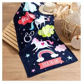 Полотенце "Узор" 70*140 см, велюр/махра 350гр/м2, 100% хлопок