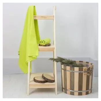 Полотенце вафельное банное экономь и Я 80х150 см, цвет салатовый 100%хл, 200 гр/м2