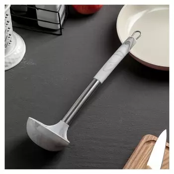 Половник «Шанти», 29,5 см, цвет серый