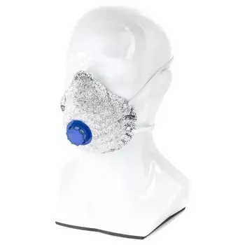 Полумаска фильтрующая формов,модель"Исток",с угольным слоем,с клапаном выдоха, Ffp1 NR, 10шт россия