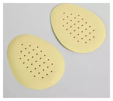 Полустельки для обуви, дышащие, 9 × 7 см, пара, цвет бежевый