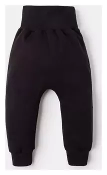 Ползунки-штанишки крошка Я "Black&amp;white" рост 68-74 см, (Р. 24), чёрный