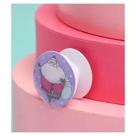 Попсокет с эпоксидом «Веселый Дед мороз», 4,2 × 4,2 см