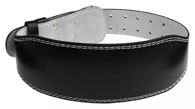 Пояс для тяжелой атлетики 130 см, искусственная кожа, с подкладкой, цвет черный