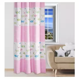 Портьера крошка Я «Океан» без держателя цвет розовый, 170×260 см, блэкаут, 100% п/э