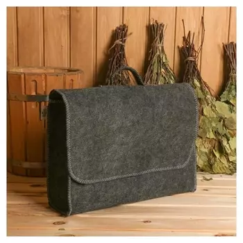 Портфель банный серый