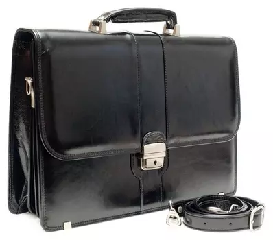 Портфель Grand натуральная кожа черный 01-063-0713