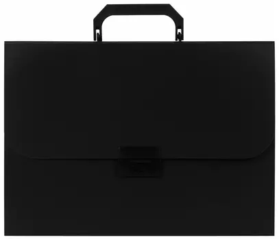 Портфель пластиковый Staff А4 (330х235х36 мм), 7 отделений, индексные ярлыки, черный, 229243