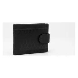 Портмоне мужское, 2 отдела на кнопке, цвет чёрный