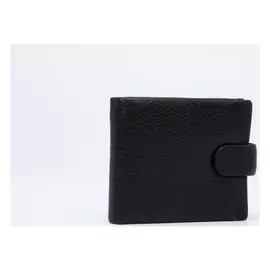 Портмоне мужское, 2 отдела на кнопке, цвет чёрный