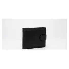 Портмоне мужское, 2 отдела на кнопке, цвет чёрный