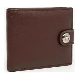 Портмоне мужское, 2 отдела на магните, цвет коричневый