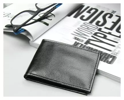 Портмоне мужское, отдел, для карт, цвет чёрный