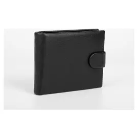 Портмоне мужское, отдел на клапане, цвет чёрный