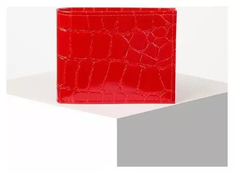Портмоне, отдел для купюр, цвет красный