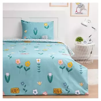 Постельное белье 1.5 сп "Lovelife" Honey, 143х215 см,150х214 см,50х70 см-1 шт. сатин