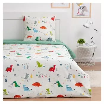 Постельное белье 1.5 сп "Lovelife" Super Dino, 143х215 см,150х214 см,70х70 см-1 шт. сатин