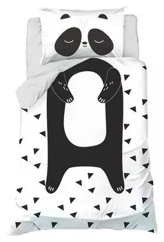 Постельное белье этель 1,5 сп «Панда» 143х215 см, 150х214 см, 50х70 см -1 шт