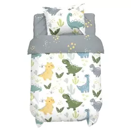 Постельное белье крошка Я Little Dino 112*147 см, 60*120+20 см, 40*60 см