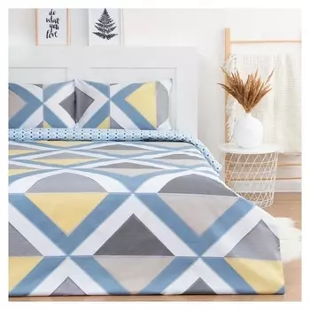 Постельное белье Lovelife 1,5сп «Геометрия» 143*215см,150*225см,50*70см-2шт.