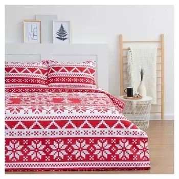 Постельное белье Lovelife евро Christmas Ornament 200*217см,240*225см,50*70см-2шт