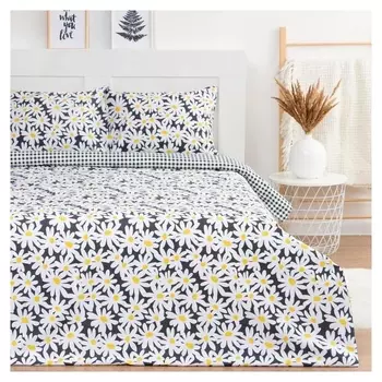 Постельное белье Lovelife евро «Ромашки» 200*217см,225*240см,50*70см-2шт.