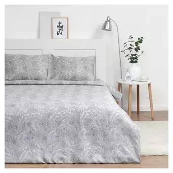 Постельное бельё 1,5 сп экономь и Я "Морозный узор" 143х215 см, 145х214 см, 50х70 см-1 шт, 60 г/м2, микрофибра