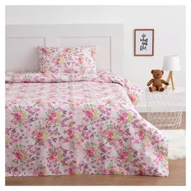 Постельное бельё 1,5 сп экономь и Я «Нежные цветочки» 145х210, 150х210, 50х70 см-1 шт